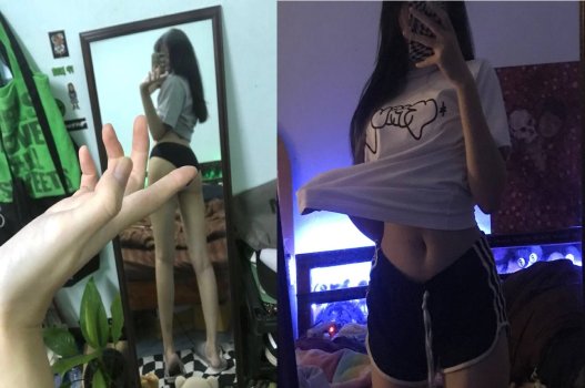 Em sinh viên chân dài đi cave